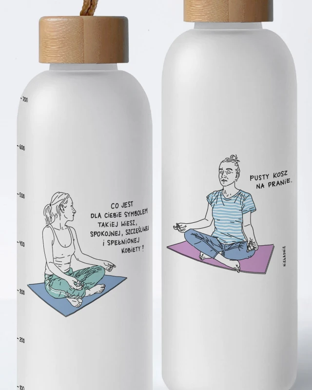 butelka szklana 700ml pusty kosz