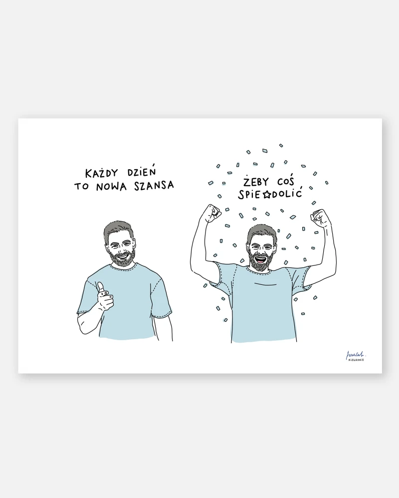 plakat dla niego każdy dzień